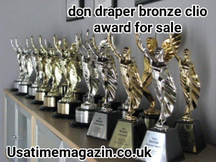 don draper bronze clio award for sale