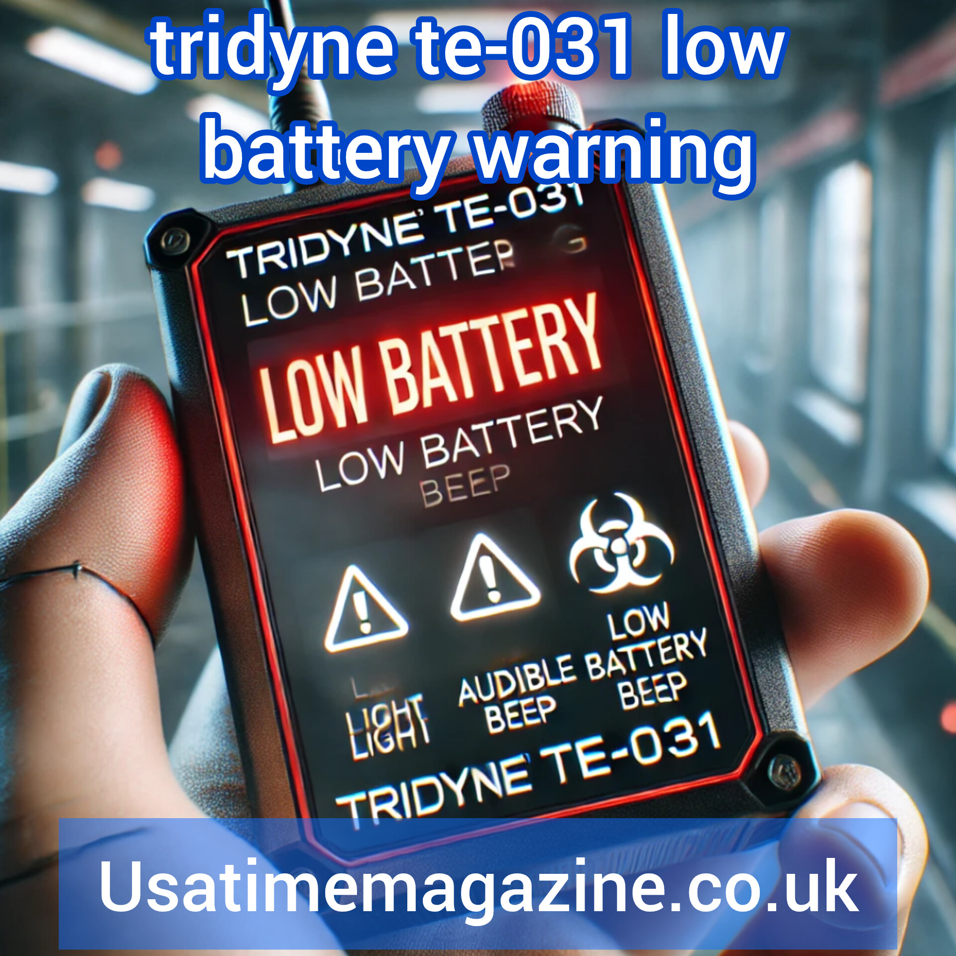 tridyne te 031 low battery warning