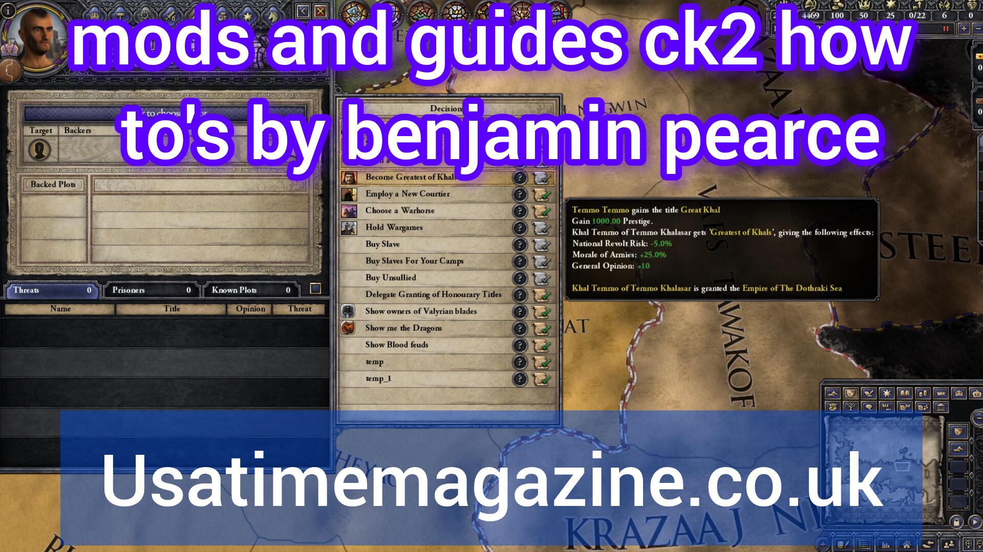 mods and guides ck2 how to's by benjamin pearce