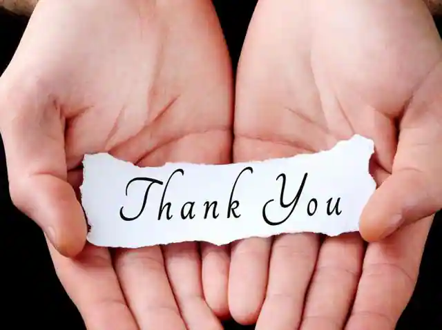 Saying Thanks