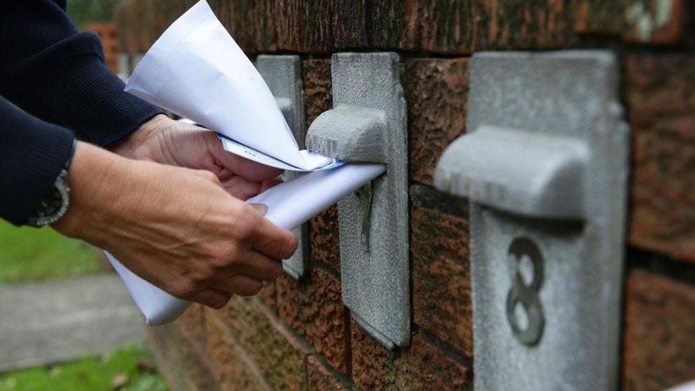 Secure letterbox with heavy-duty lock for mail safety and theft prevention