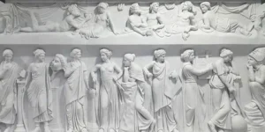 Ancient Greek and Roman artz sculptures