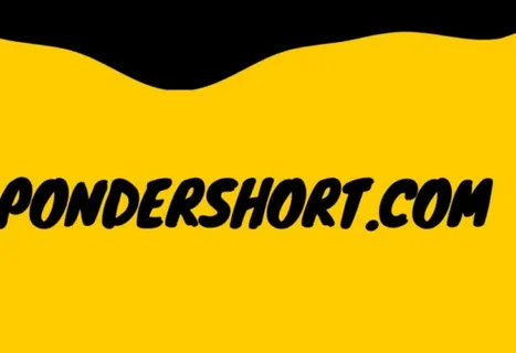 Homepage of pondershort.com displaying minimalistic snippet design