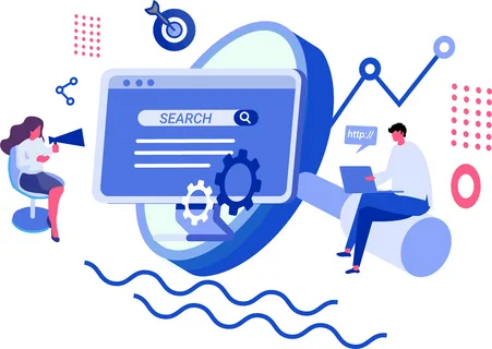 SEO workflow illustrating keyword research and website optimization